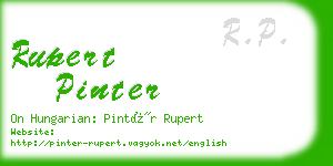 rupert pinter business card